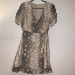 Impeccable Pig Snakeskin Mini Dress